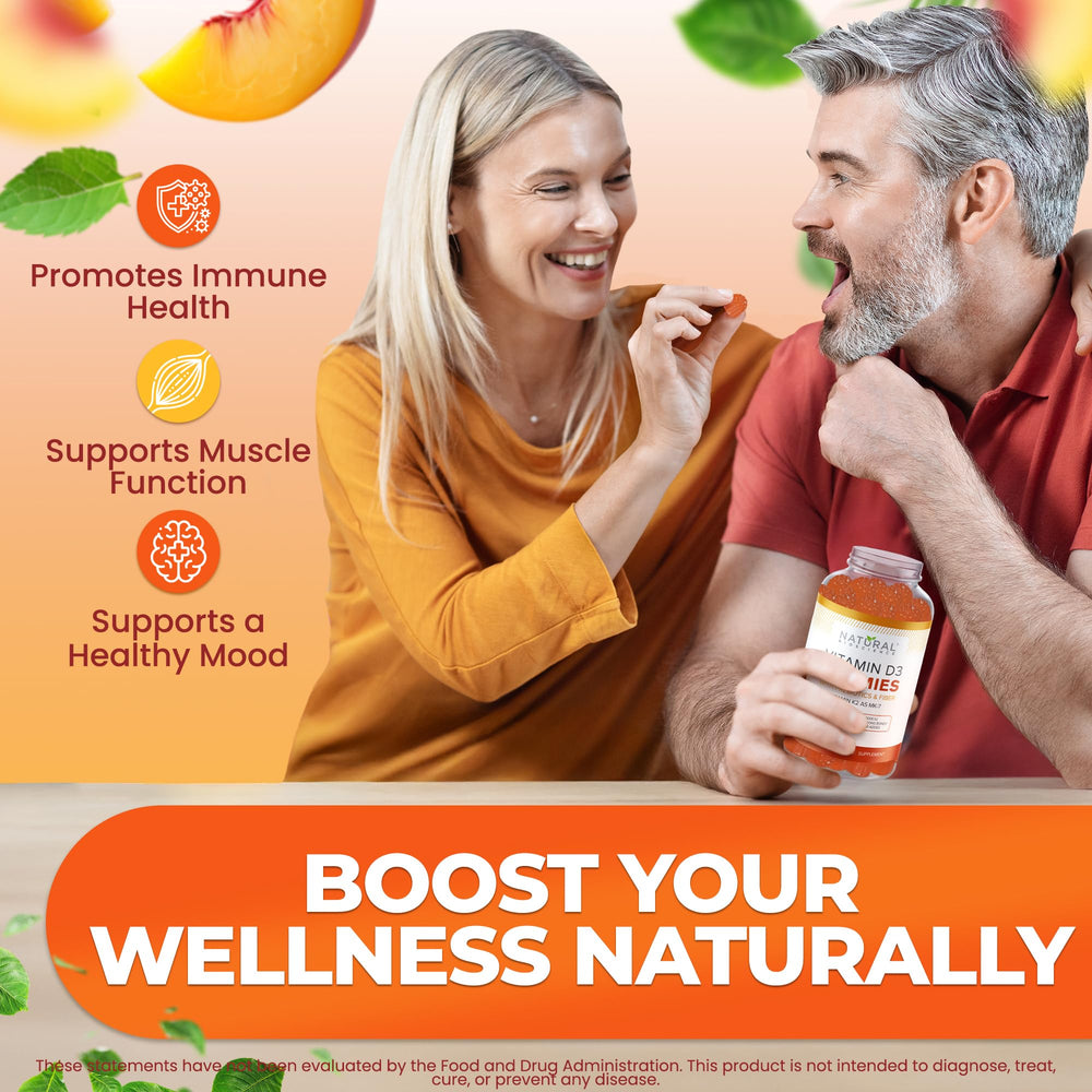 Textured chew reveals natural peach aroma and flavor