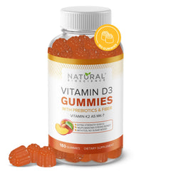 Natural BioScience sugar free D3 K2 gummies pack supports daily wellness