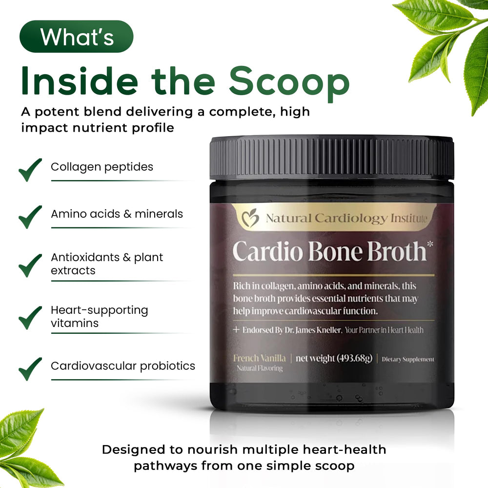 Natural Cardiology Institute Cardio Bone Broth Vanilla breakfast bowl additive.