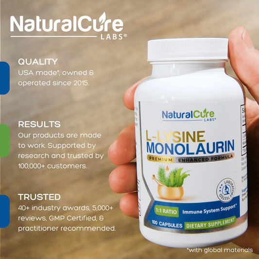 Natural Cure Labs capsules close-up highlighting vegan, gluten-free formula for clean supplement choice