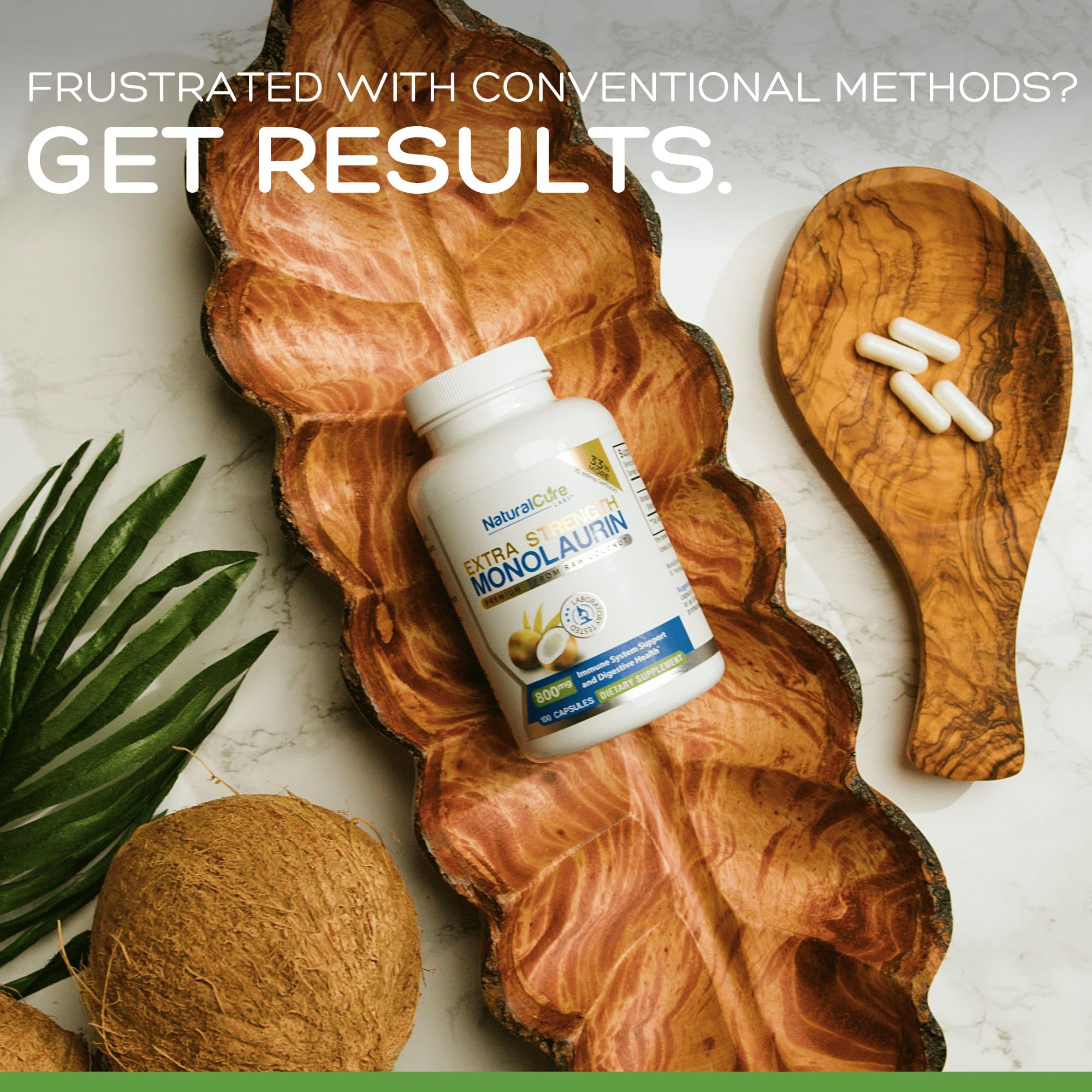 Natural Cure Labs monolaurin packaging displayed on a clean surface