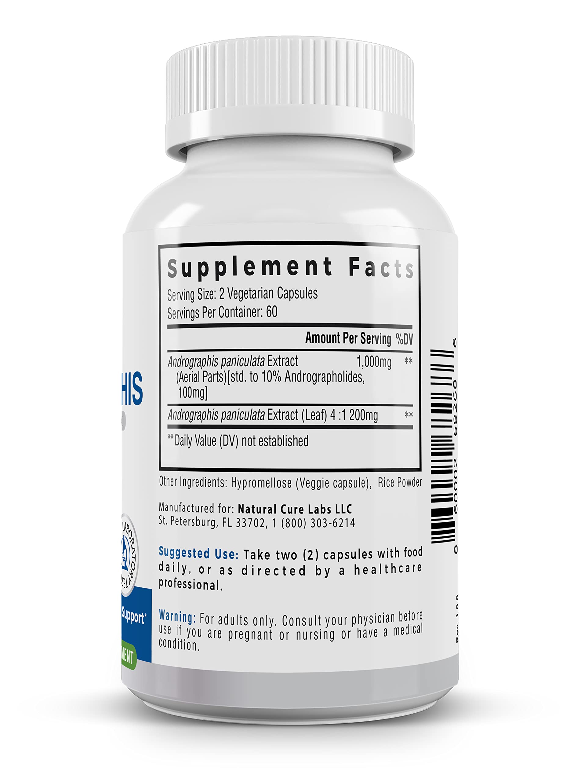 Natural Cure Labs vegan capsules focused on plant-based wellness benefits