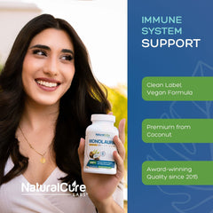 Natural Cure Labs USA-formulated bottle with quality assurance seal