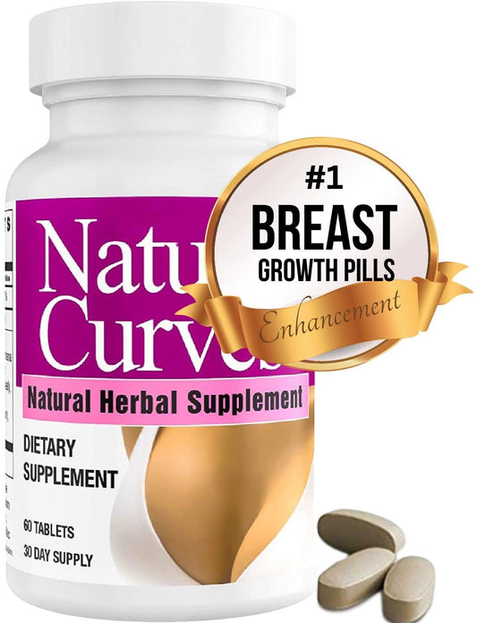 Natural Curves bottle label closeup highlighting natural ingredients for feminine health