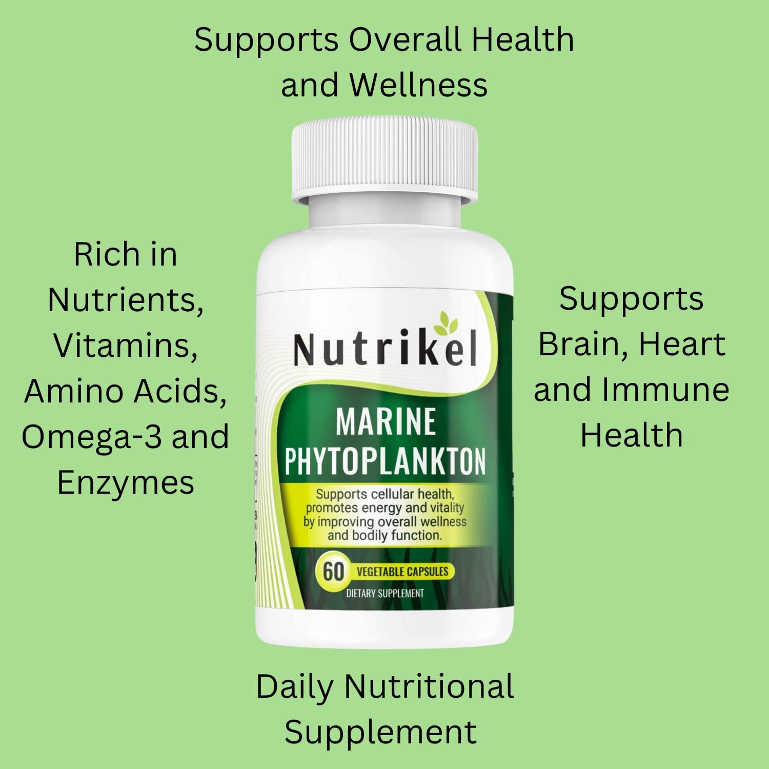 Natural Curves phytoplankton micronutrients close-up with amino acids and antioxidants.