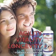 Natural Energy Vital Procollagen snickerdoodle flavor bottle emphasizes tasty, easy-to-use collagen supplement.