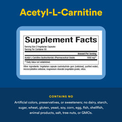 Natural Factors Acetyl L-Carnitine 500 mg packaging on desk for daily supplementation