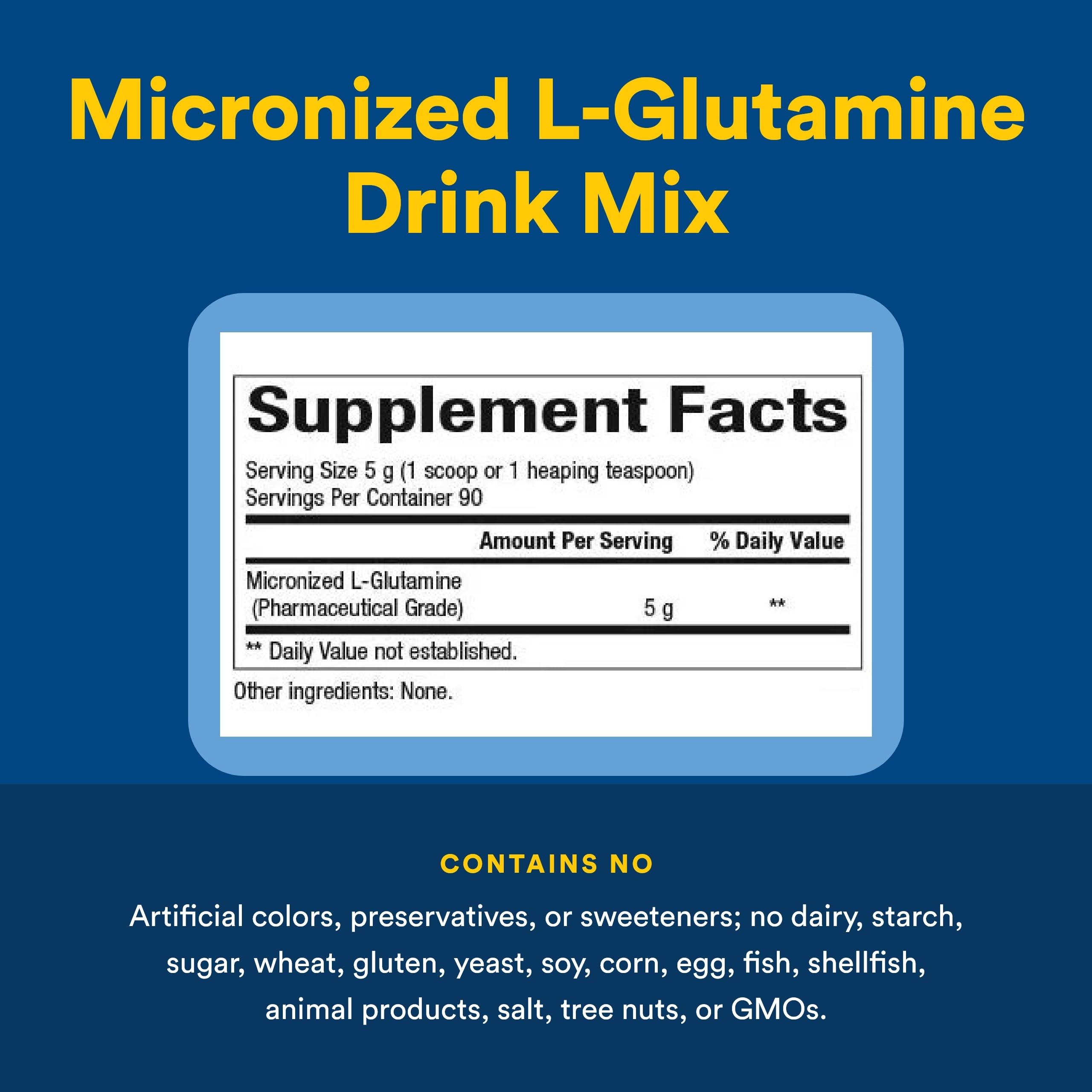 Close-up of Natural Factors canister label with ingredients