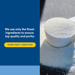 Serving measure showing portion size for L-Glutamine powder
