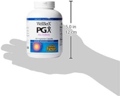 Glass of water beside PGX bottle, suggesting easy daily use.