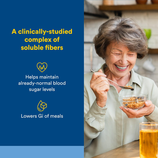 Close-up of PGX Ultra Matrix label highlighting the slow-digestion fiber.