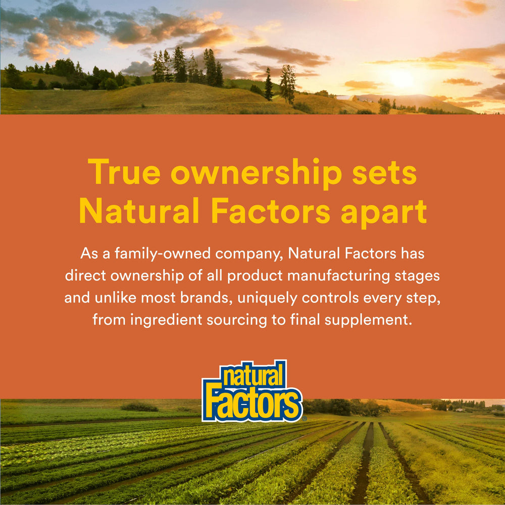 Natural Factors Regenerlife NMN NAD+ Boost supplement scene on countertop.