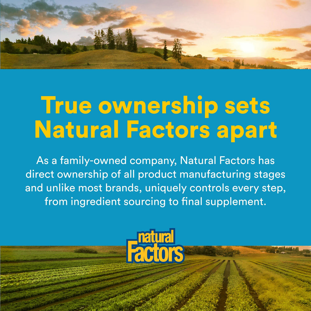 Natural Factors RxOmega-3 Ultra Strength bottle in a kitchen setting