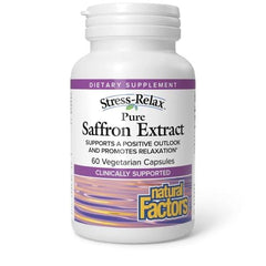 Natural Factors Stress-Relax Affron saffron capsules for mood support and restful sleep