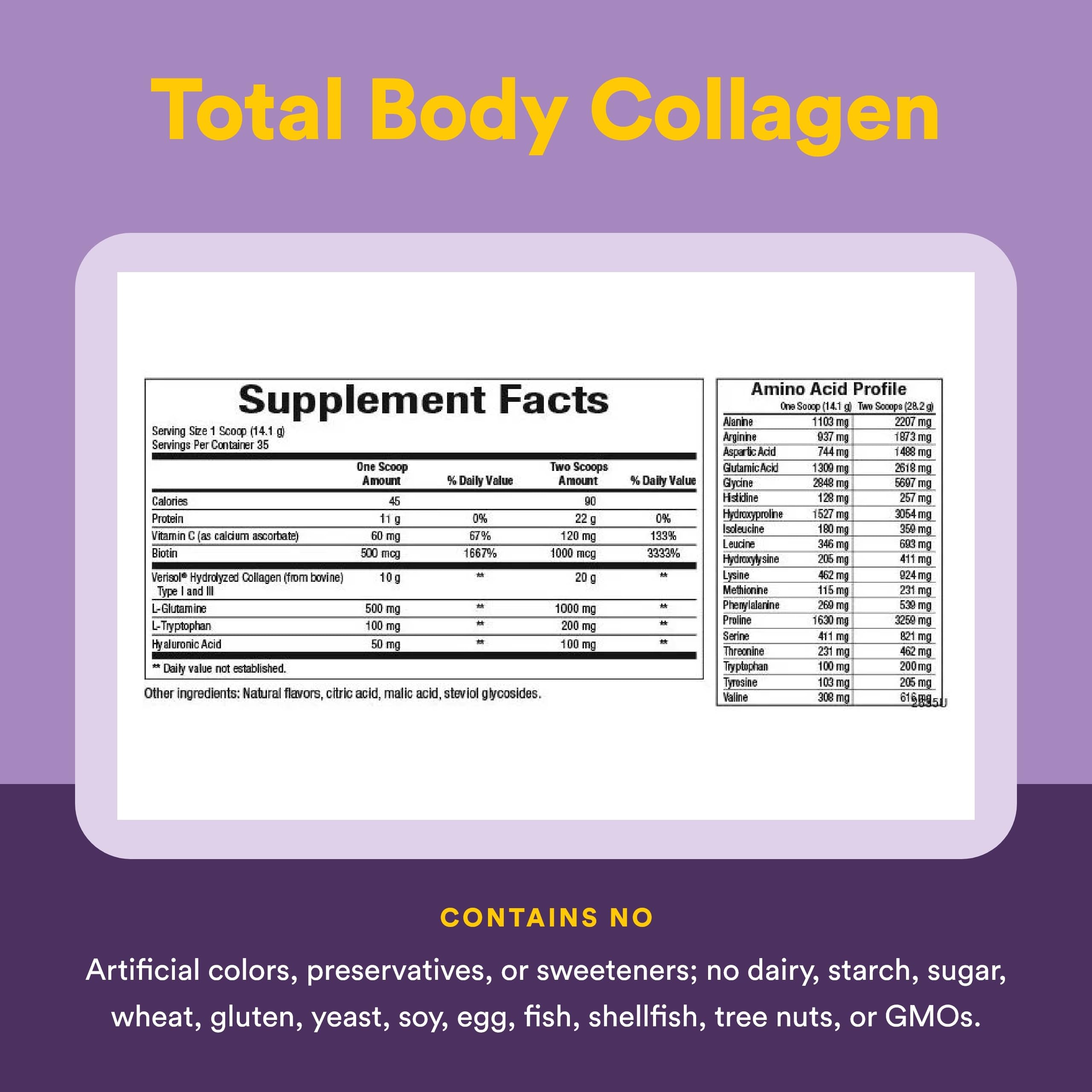 500 g Natural Factors collagen container on kitchen counter suggests daily routine