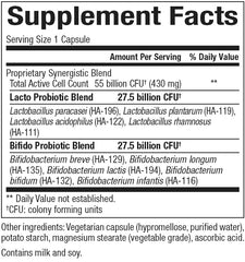 Natural Factors Ultimate Probiotic Women's Ultra 55 Billion capsules highlight convenient daily digestion support.