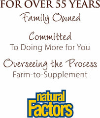 Natural Factors Whey Factors daily protein option for active adults.