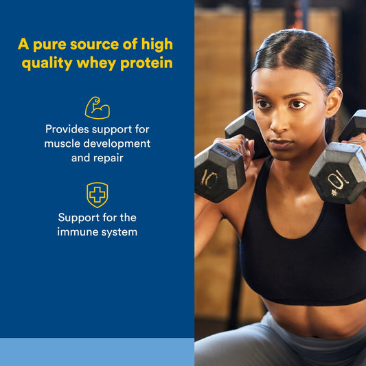 Natural Factors Whey Factors French Vanilla shaker cup mixed demonstrates quick post-workout protein.