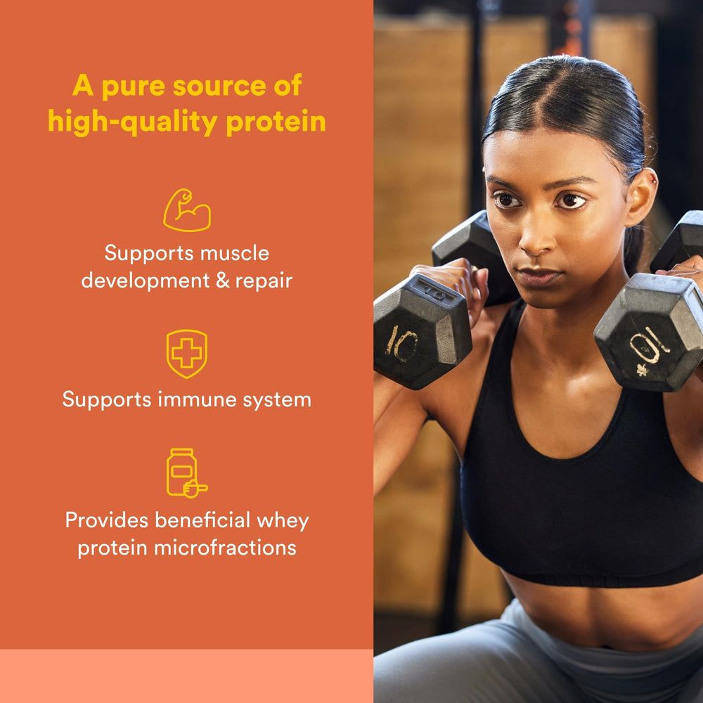 Natural Factors Whey Factors unflavored whey scoop ready to mix
