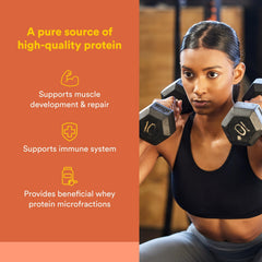 Natural Factors Whey Factors unflavored whey scoop ready to mix
