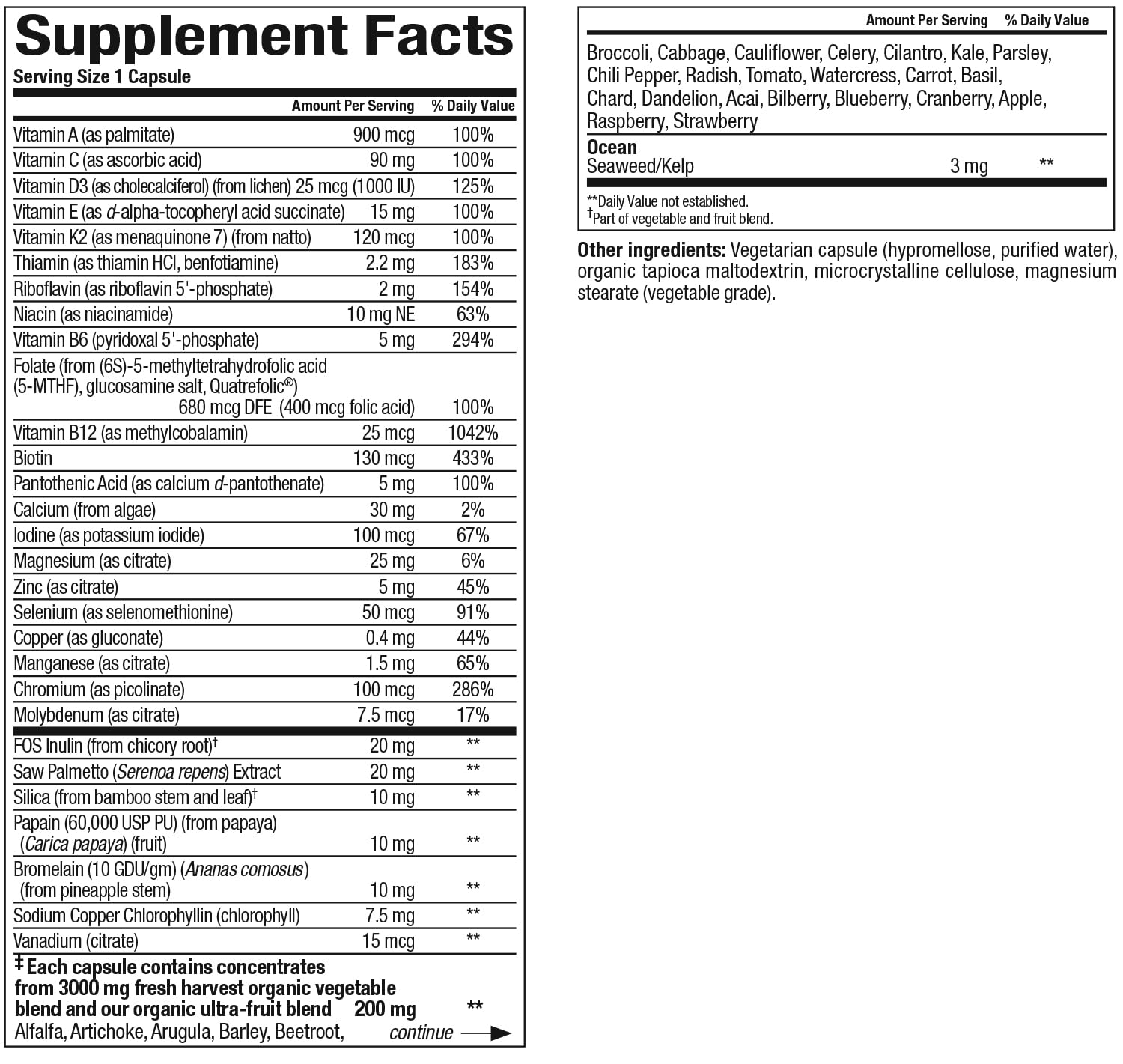 Natural Factors Whole Earth & Sea Men's Once A Day capsules for convenient daily vitality support.