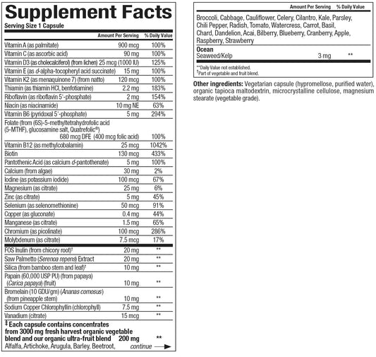 Natural Factors Whole Earth & Sea Men's Once A Day capsules for convenient daily vitality support.