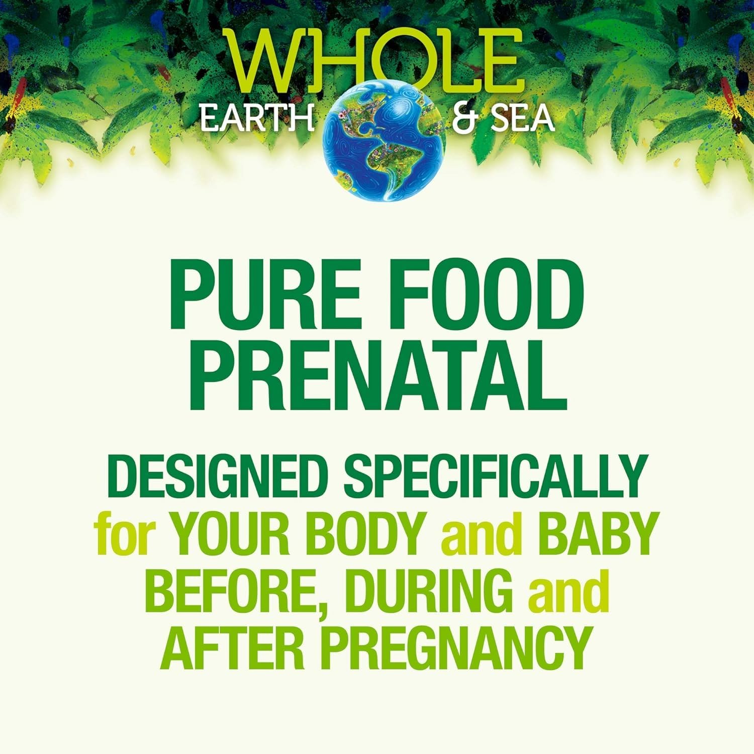 Natural Factors prenatal multivitamin label front shows product branding.