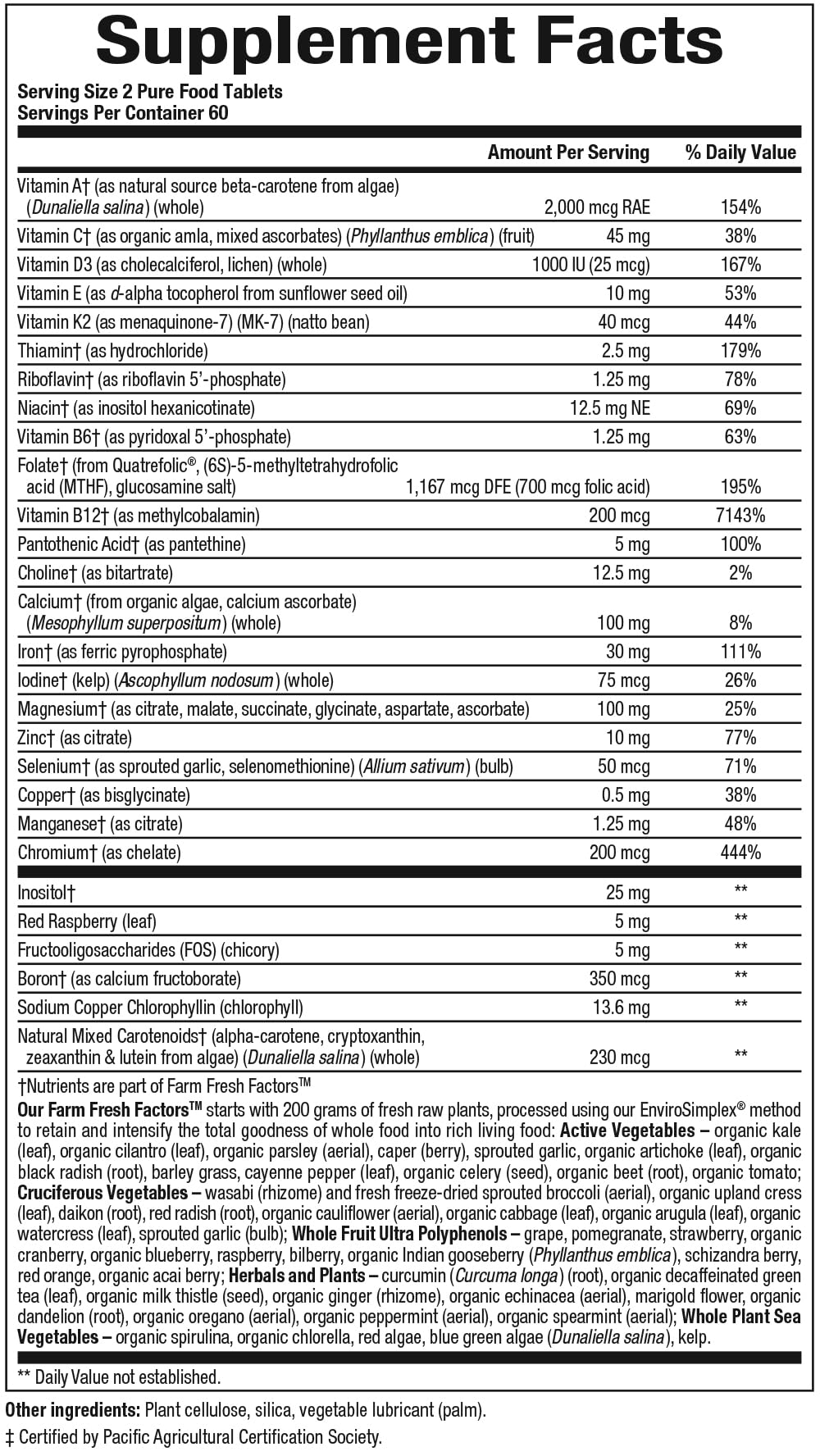 Natural Factors prenatal tablets lined up for a convenient daily routine.