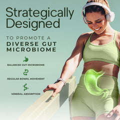 Natural Flow 5X Fiber label highlights USA-made quality