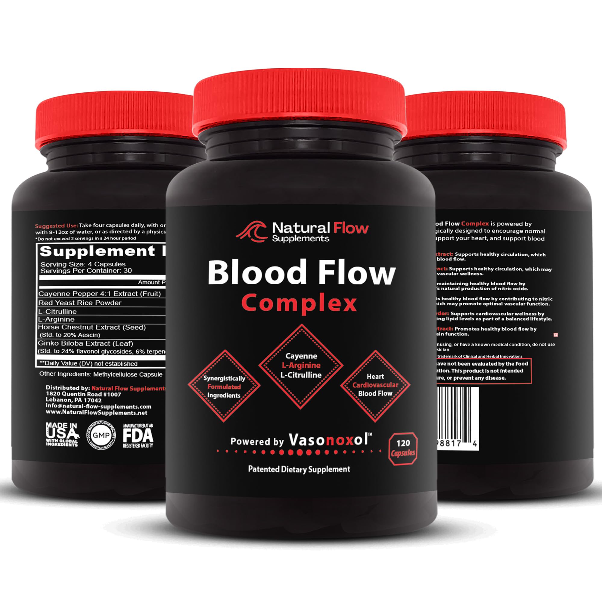 Natural Flow logo indicating trusted, USA-made, lab-tested quality.
