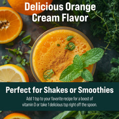 Natural Force orange-cream bottle with coconut MCT base aroma for flavor