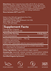 Maca-OG powder imagery emphasizes potent extract and bioavailability.