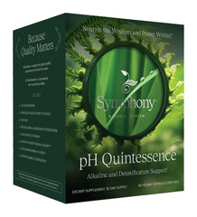 Natural Health International's pH Quintessence daily greens bottle with capsules for daily pH balance
