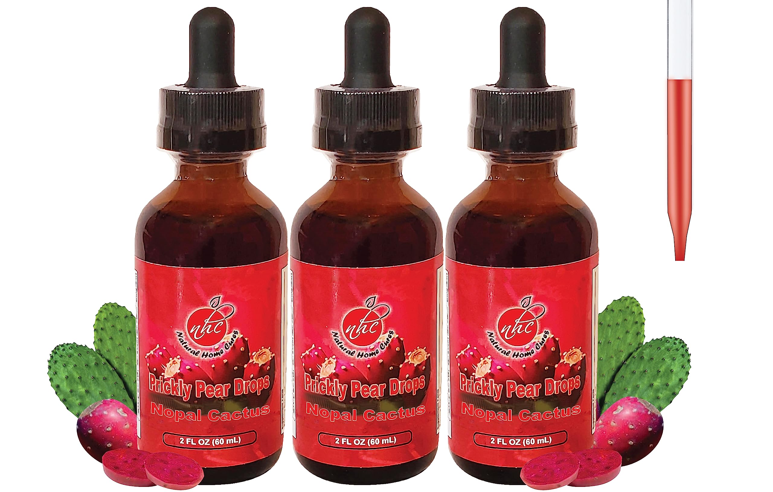 Natural Home Cures Prickly Pear drops bottle ready for daily use