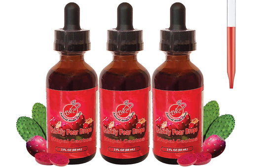Natural Home Cures Prickly Pear drops bottle ready for daily use
