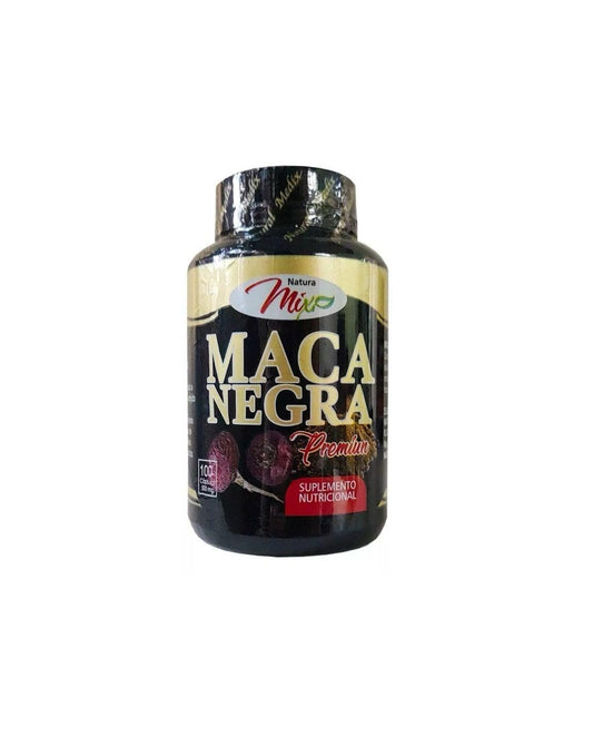 Natural Medix Maca Negra bottle showing premium black maca supplement for daily energy