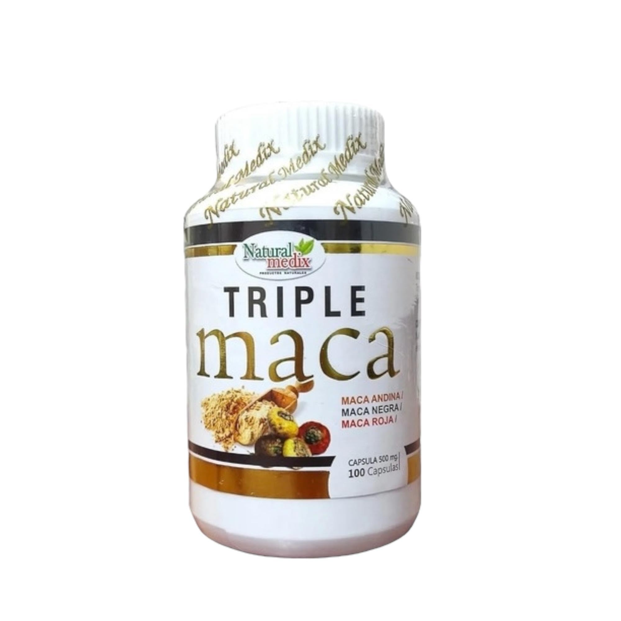 Natural Medix Premium Triple Maca black maca root for daily vitality.