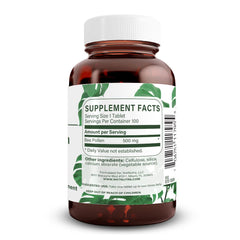 Natural Nutra Bee Pollen tablets close-up showing easy daily energy support.