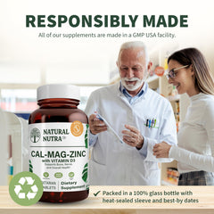 Natural Nutra CMZ tablet-oval close-up shows easy swallow design