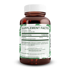 Natural Nutra Elemental Potassium Gluconate bottle back shows dosage and ingredients.