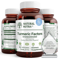 Natural Nutra turmeric-curcumin 350mg extract bottle for daily vitality