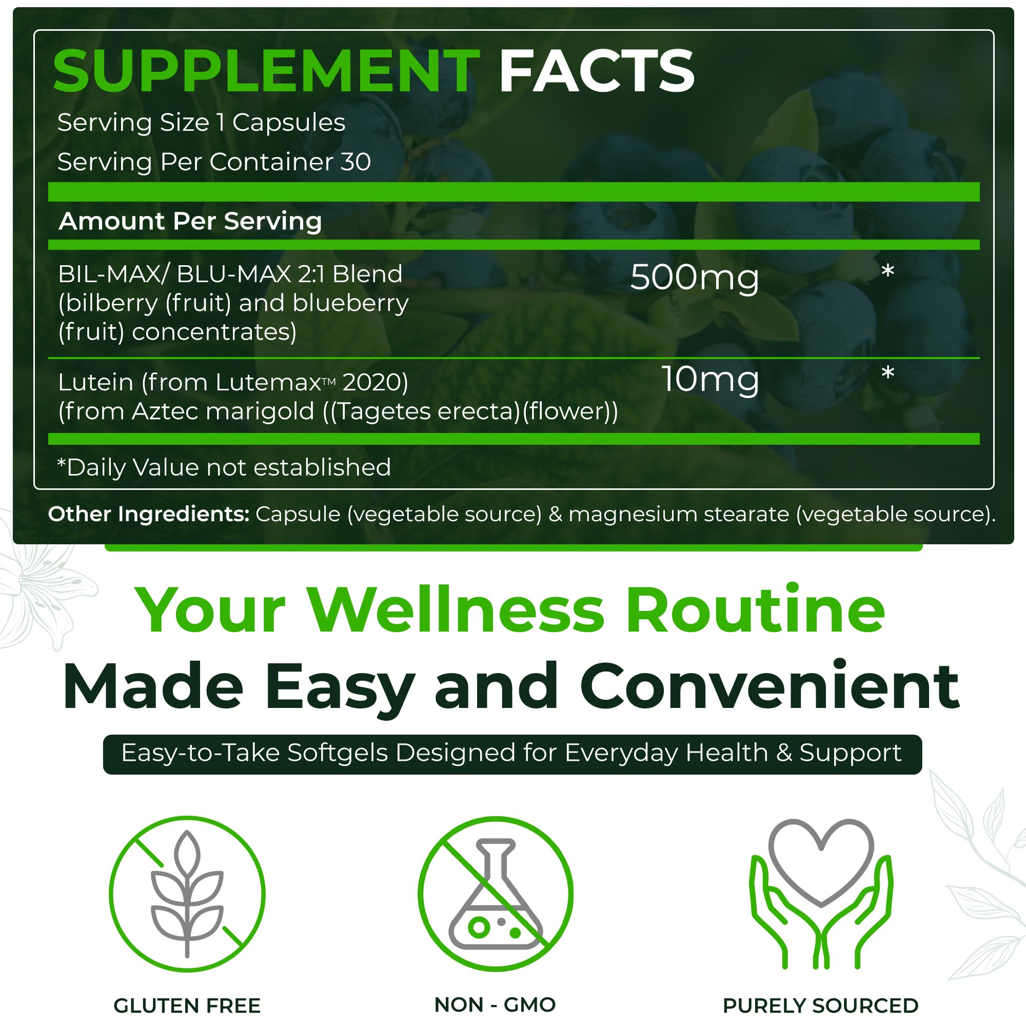 Natural Nutra Ultimate Eye Capsules ready for daily use.