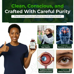 Natural Nutra Ultimate Eye Health capsules close-up, convenient daily eye comfort support.