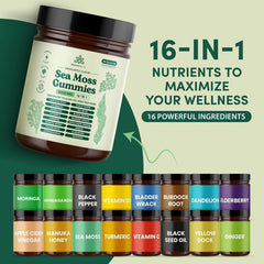 Natural Rems gummies close-up showing bright green apple flavor.