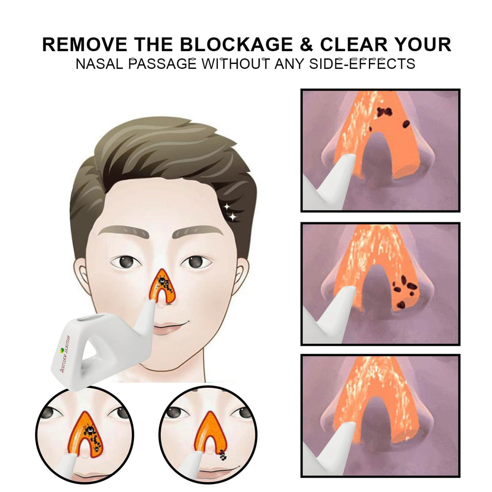 Natural Solution neti pot ready-for-use image conveys simple nasal rinse routine.