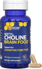 Natural Stacks Alpha GPC capsules for brain energy support