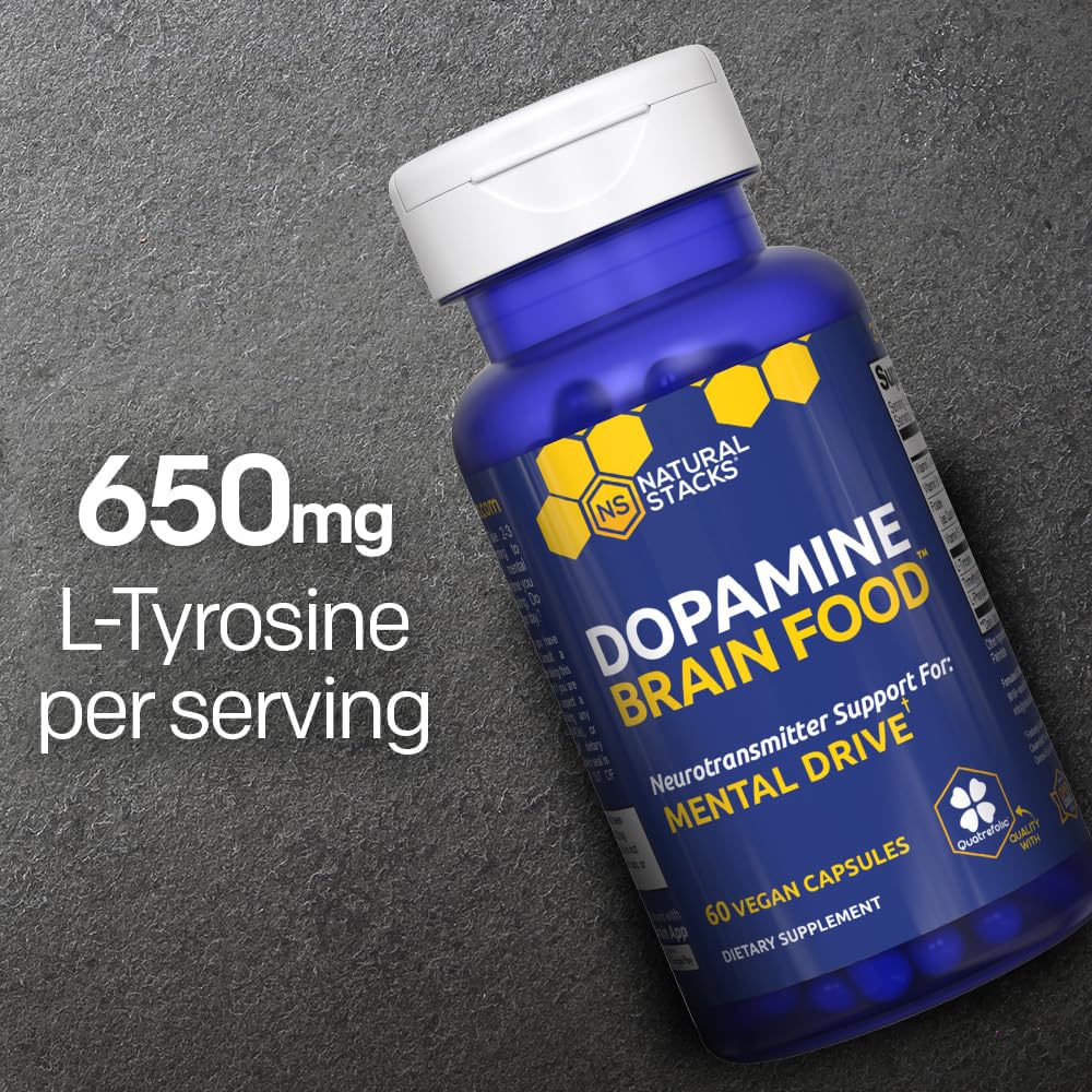 NATURAL STACKS Dopamine bottle pour capturing easy daily dosing