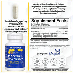 Natural Stacks MagTech 3-form blend label illustrating magnesium complex.