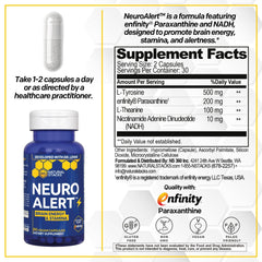 NeuralAlert capsules close-up highlighting caffeine-free energy options