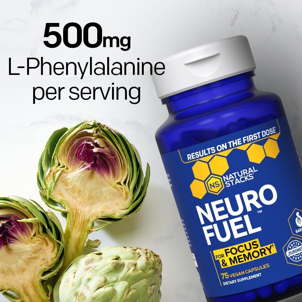 Natural Stacks NeuroFuel capsules sealed and ready for daily cognitive support